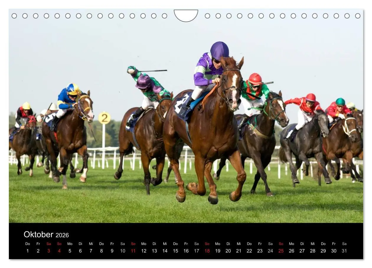 Bild: 9783516192384 | Faszination Galopprennen in Baden-Baden (Wandkalender 2026 DIN A4...