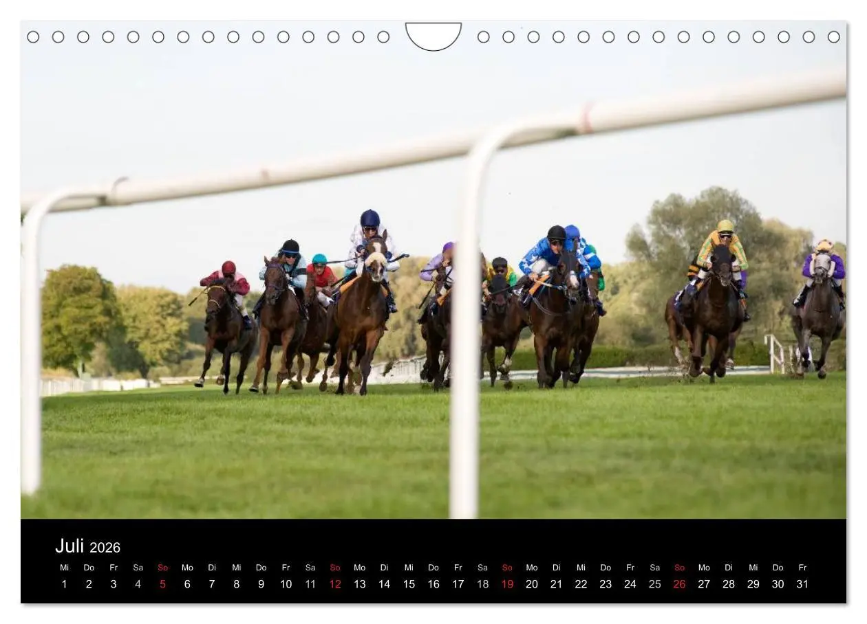 Bild: 9783516192384 | Faszination Galopprennen in Baden-Baden (Wandkalender 2026 DIN A4...