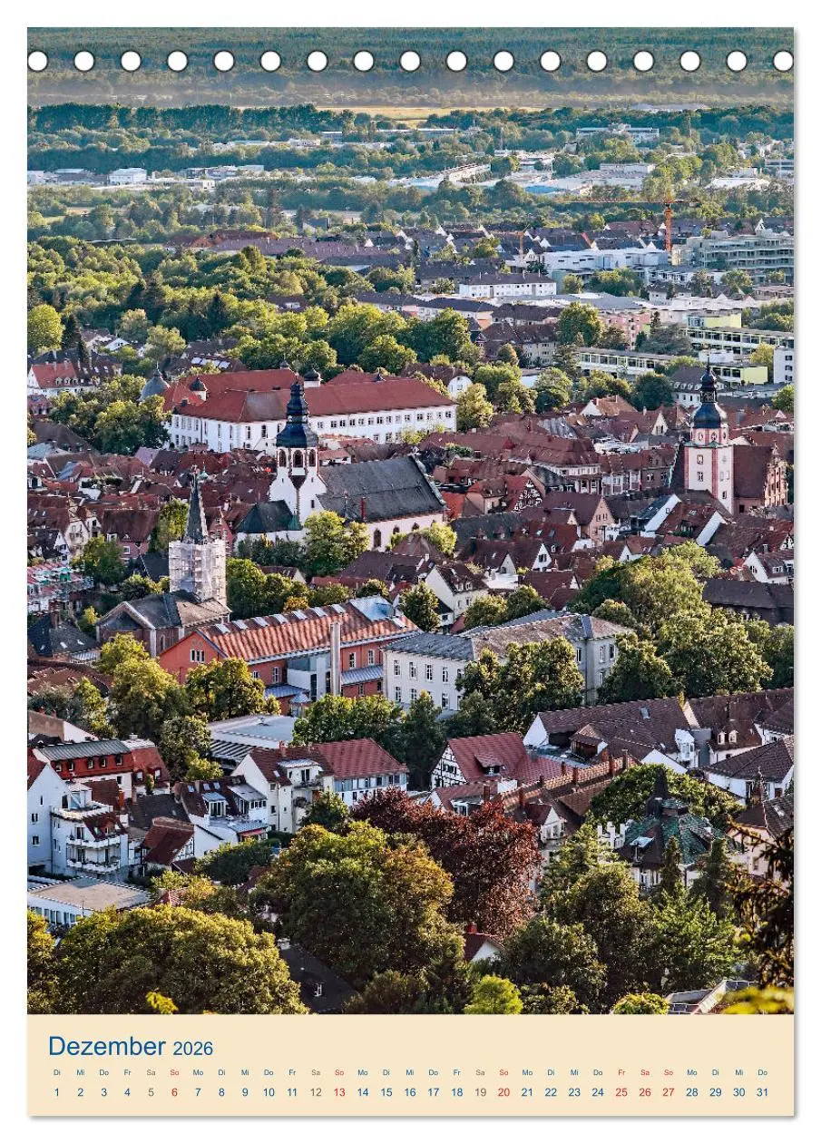 Bild: 9783516402384 | ETTLINGEN (Tischkalender 2026 DIN A5 hoch), CALVENDO Monatskalender