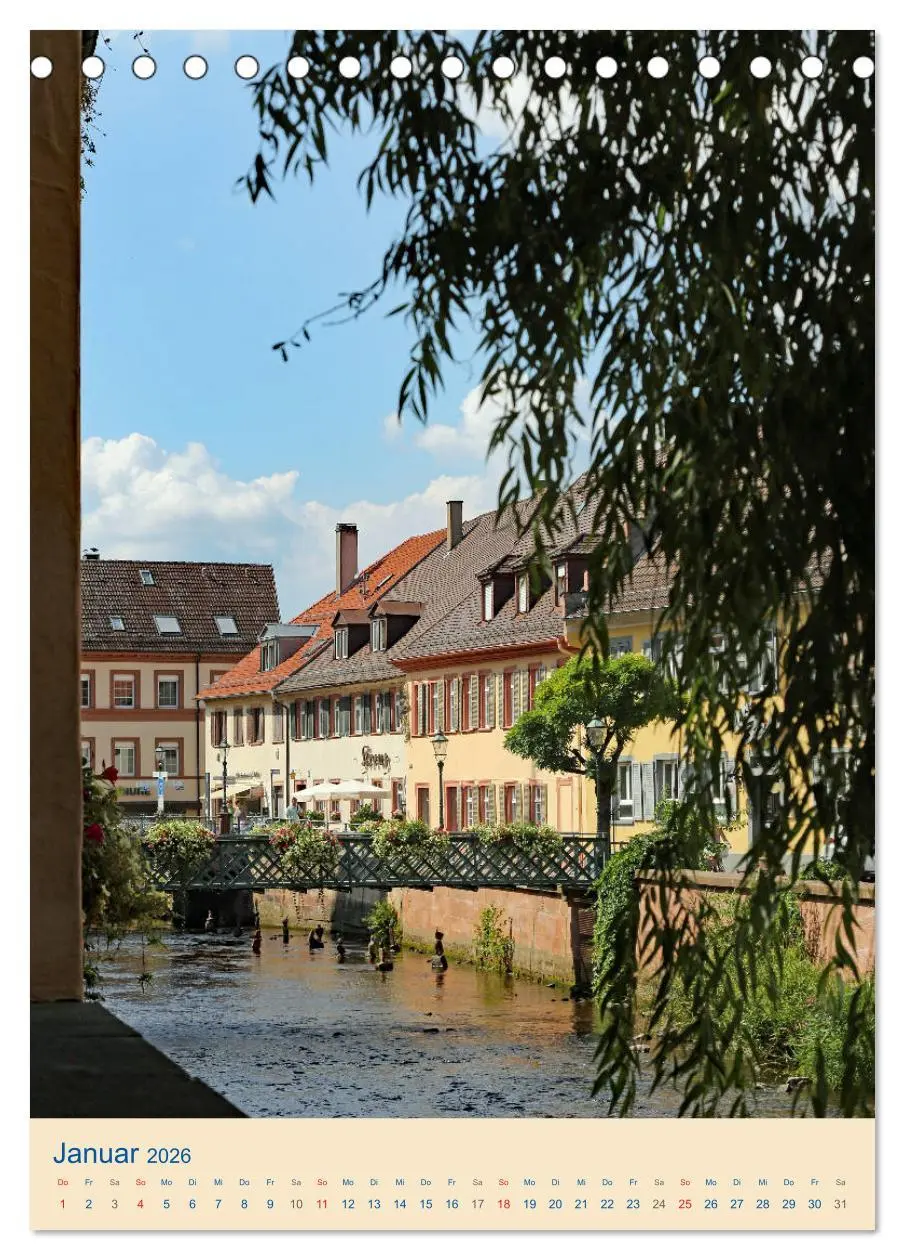 Bild: 9783516402384 | ETTLINGEN (Tischkalender 2026 DIN A5 hoch), CALVENDO Monatskalender