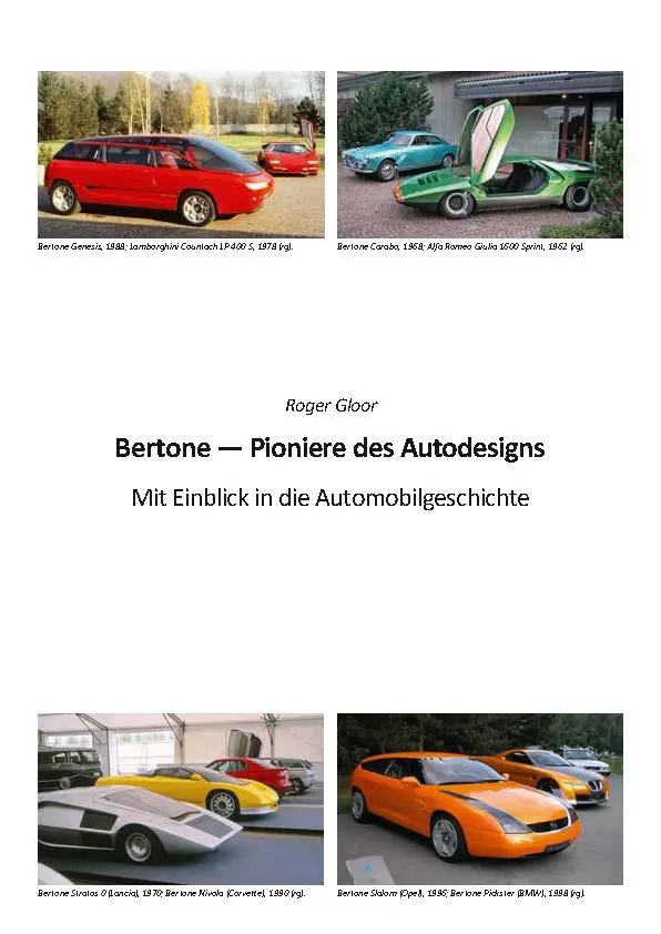 Bild: 9783758202384 | Bertone - Pioniere des Autodesigns | Roger Gloor | Buch | 324 S.