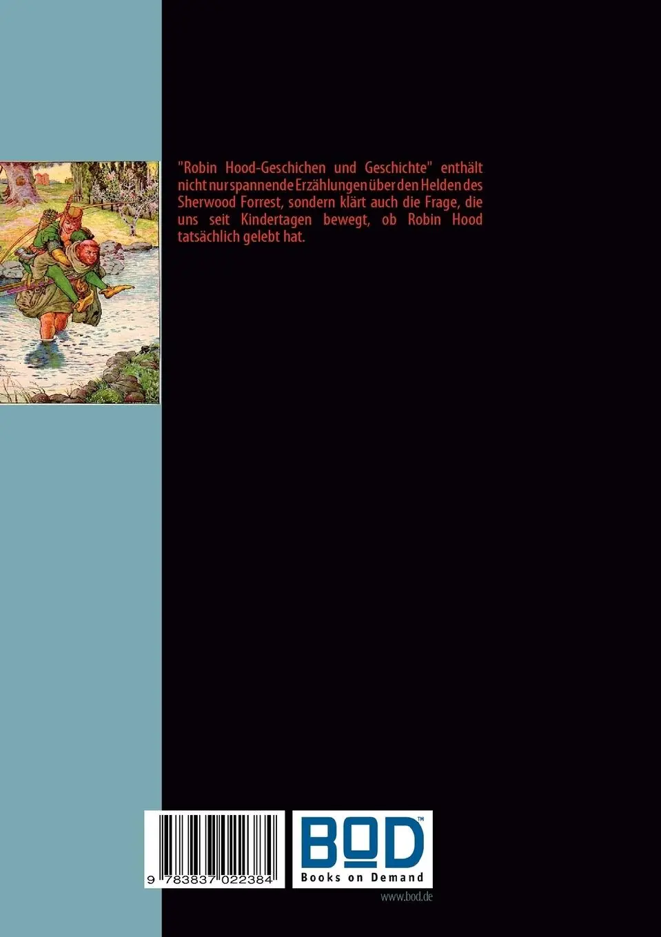 Rückseite: 9783837022384 | Robin Hood | Geschichten und Geschichte | Walter Scott (u. a.) | Buch