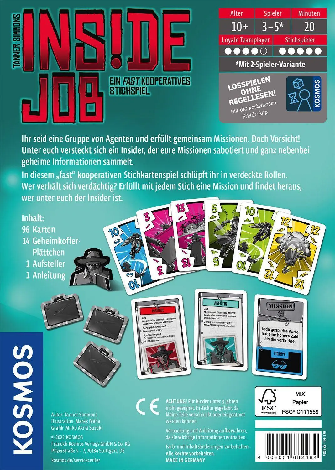 Bild: 4002051682484 | Inside Job | Tanner Simmons | Spiel | Brettspiel | 682484 | Deutsch