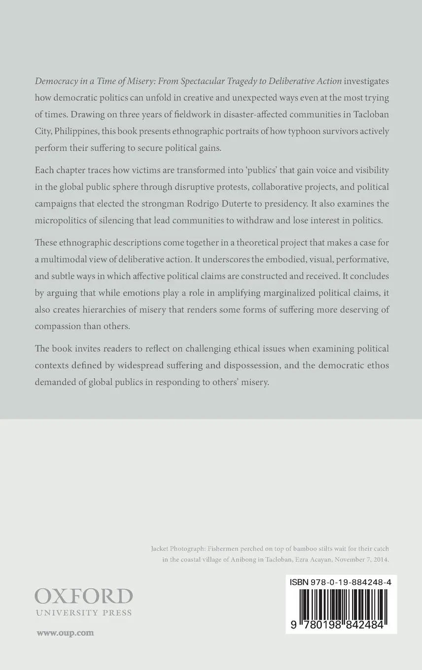 Rückseite: 9780198842484 | Democracy in a Time of Misery | Nicole Curato | Buch | Gebunden | 2019