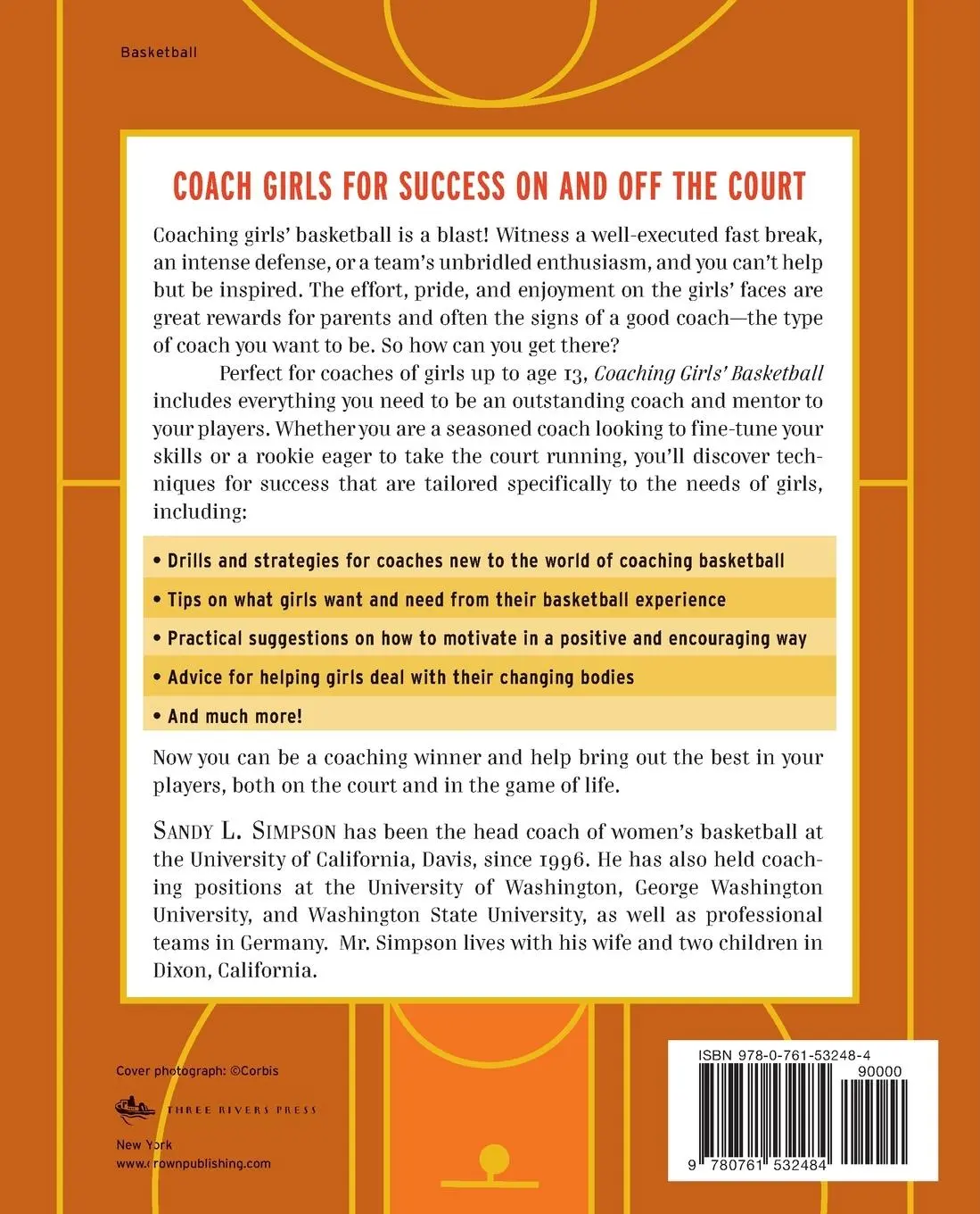 Rückseite: 9780761532484 | Coaching Girls' Basketball | Sandy Simpson | Taschenbuch | Englisch