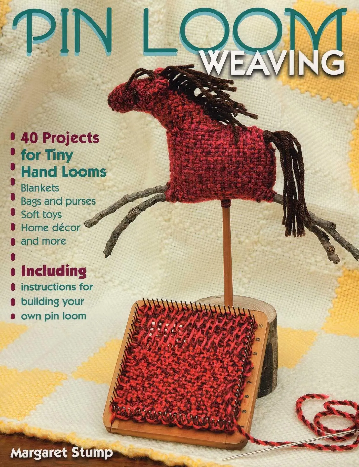 Cover: 9780811712484 | Pin Loom Weaving | 40 Projects for Tiny Hand Looms | Margaret Stump