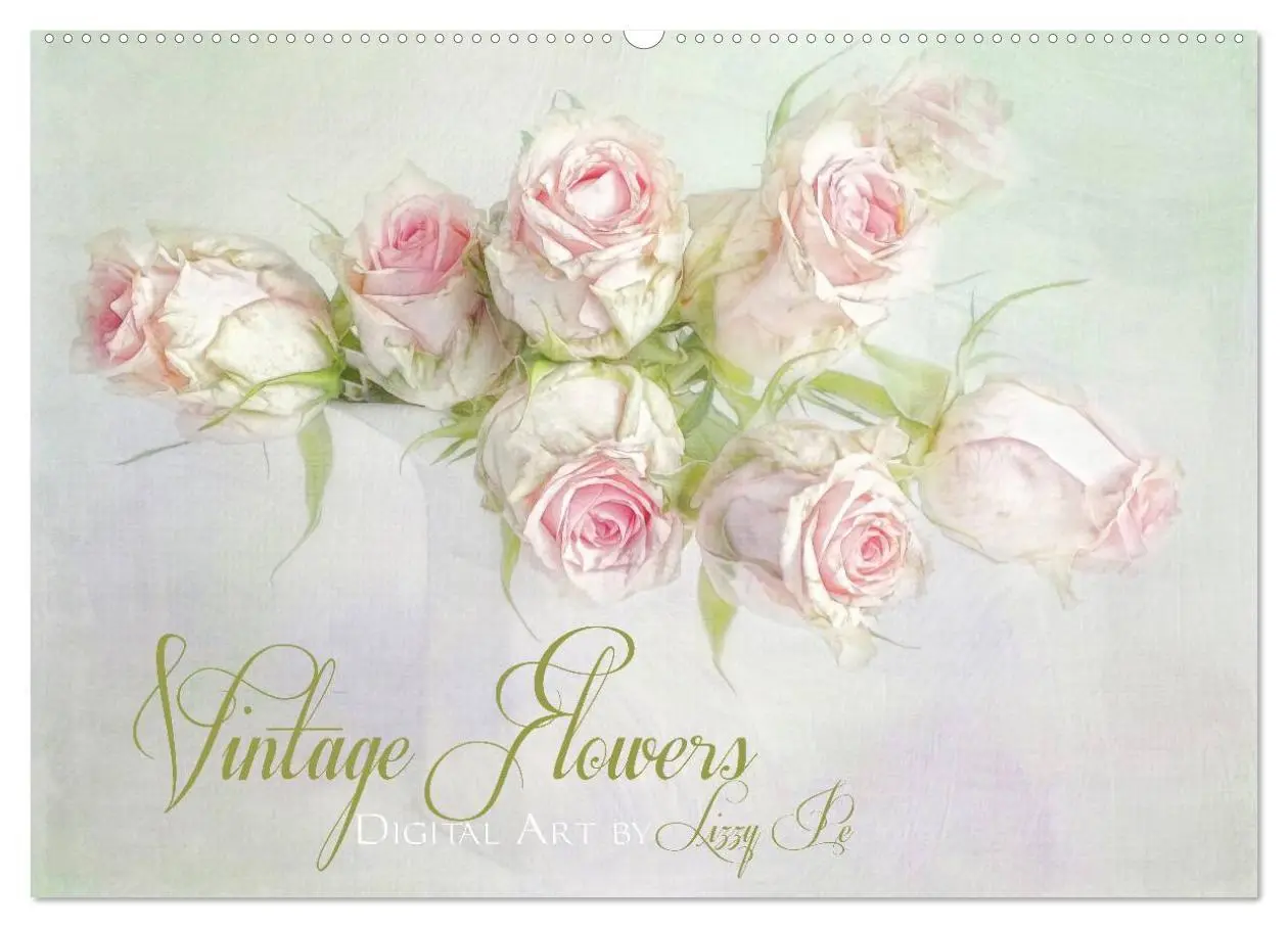 Cover: 9783516182484 | Vintage Flowers (Wandkalender 2026 DIN A2 quer), CALVENDO...