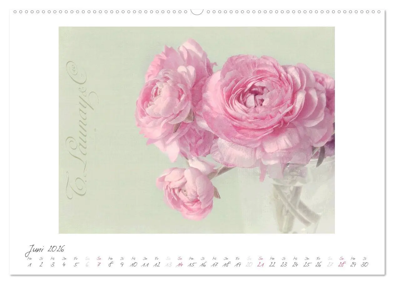 Bild: 9783516182484 | Vintage Flowers (Wandkalender 2026 DIN A2 quer), CALVENDO...