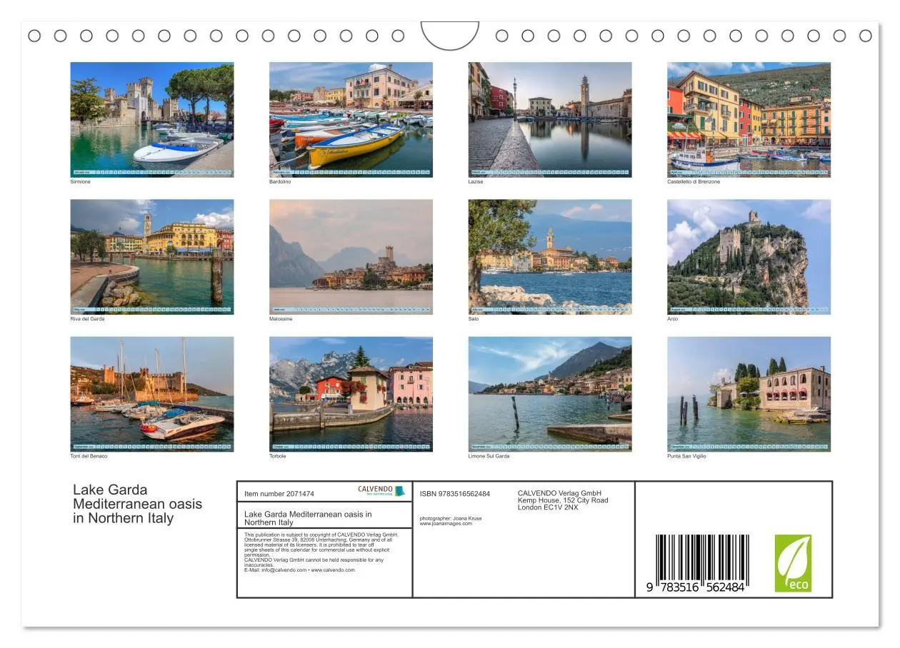 Bild: 9783516562484 | Lake Garda Mediterranean oasis in Northern Italy (Wall Calendar...