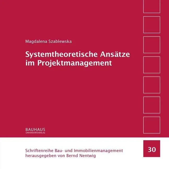 Cover: 9783957732484 | Systemtheoretische Ansätze im Projektmanagement | Magdalena Szablewska