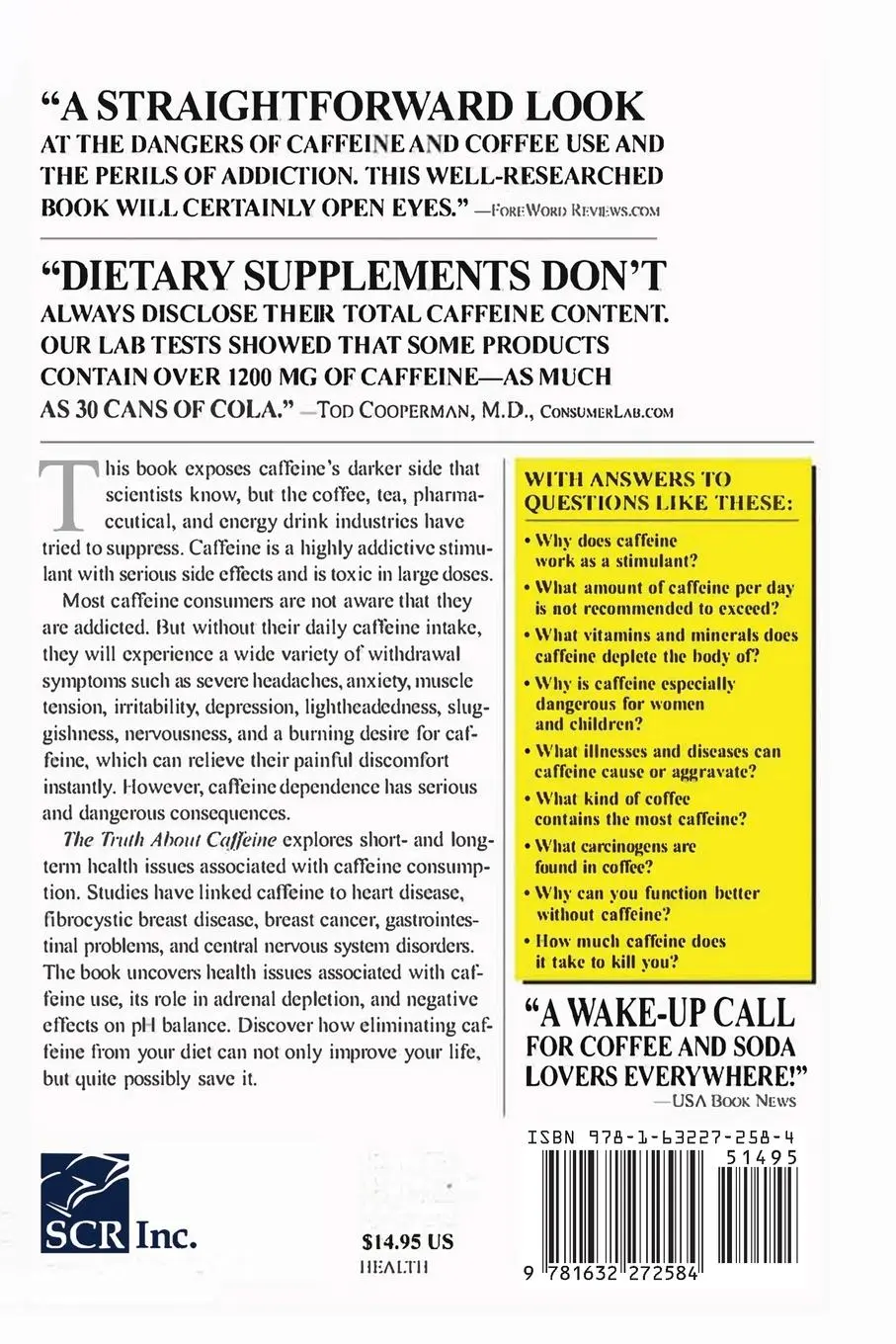 Rückseite: 9781632272584 | The Truth about Caffeine | Marina Kushner | Taschenbuch | Englisch