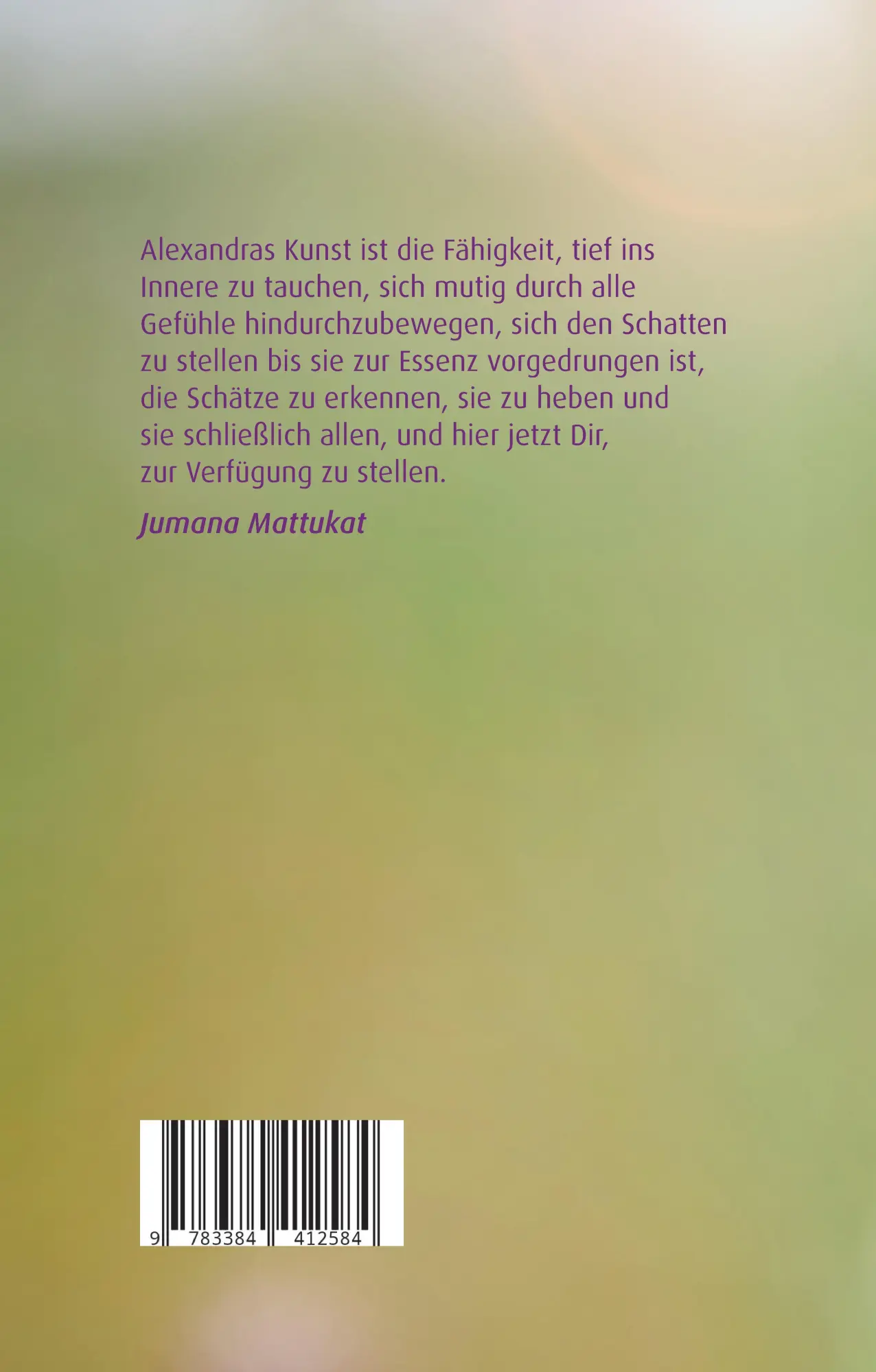 Rückseite: 9783384412584 | Seelenpoesie 5 - Sanft ins eigene Herz sinken | Alexandra Thoese