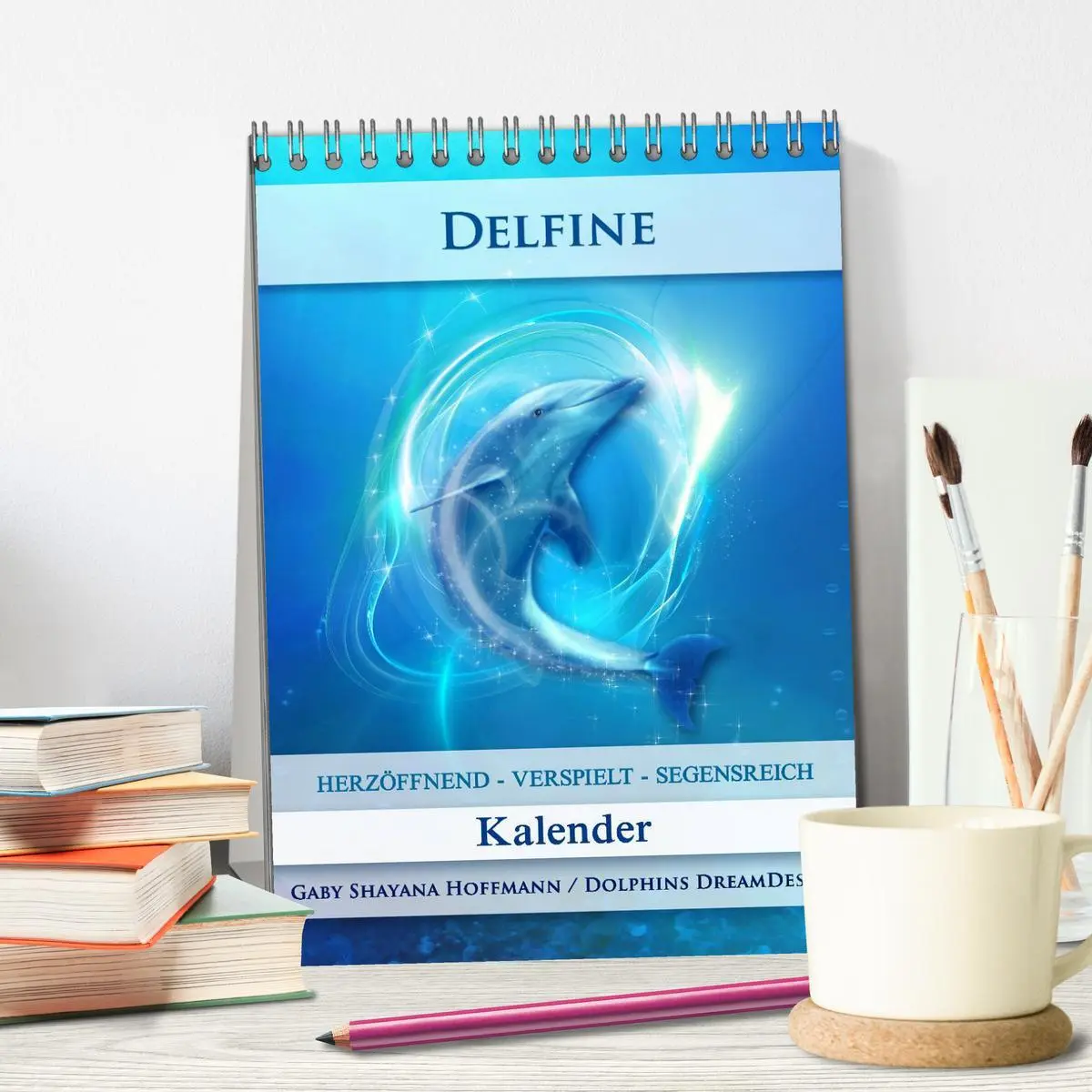 Bild: 9783516482584 | Delfine - Kalender (Tischkalender 2026 DIN A5 hoch), CALVENDO...