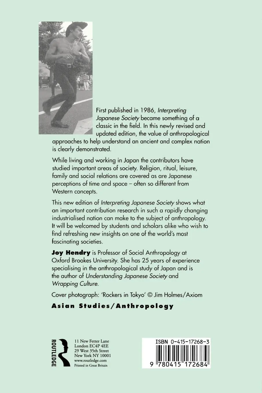 Rückseite: 9780415172684 | Interpreting Japanese Society | Anthropological Approaches | Hendry