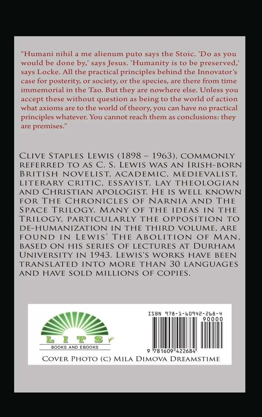 Rückseite: 9781609422684 | Abolition of Man | C. S. Lewis | Buch | Englisch | 2010 | Lits