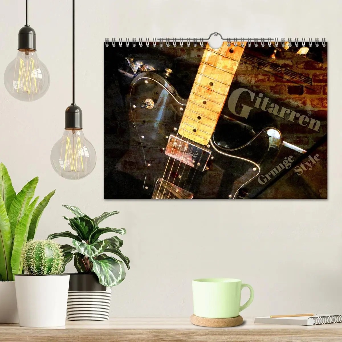 Bild: 9783457902684 | Gitarren - Grunge Style (Wandkalender 2026 DIN A4 quer), CALVENDO...