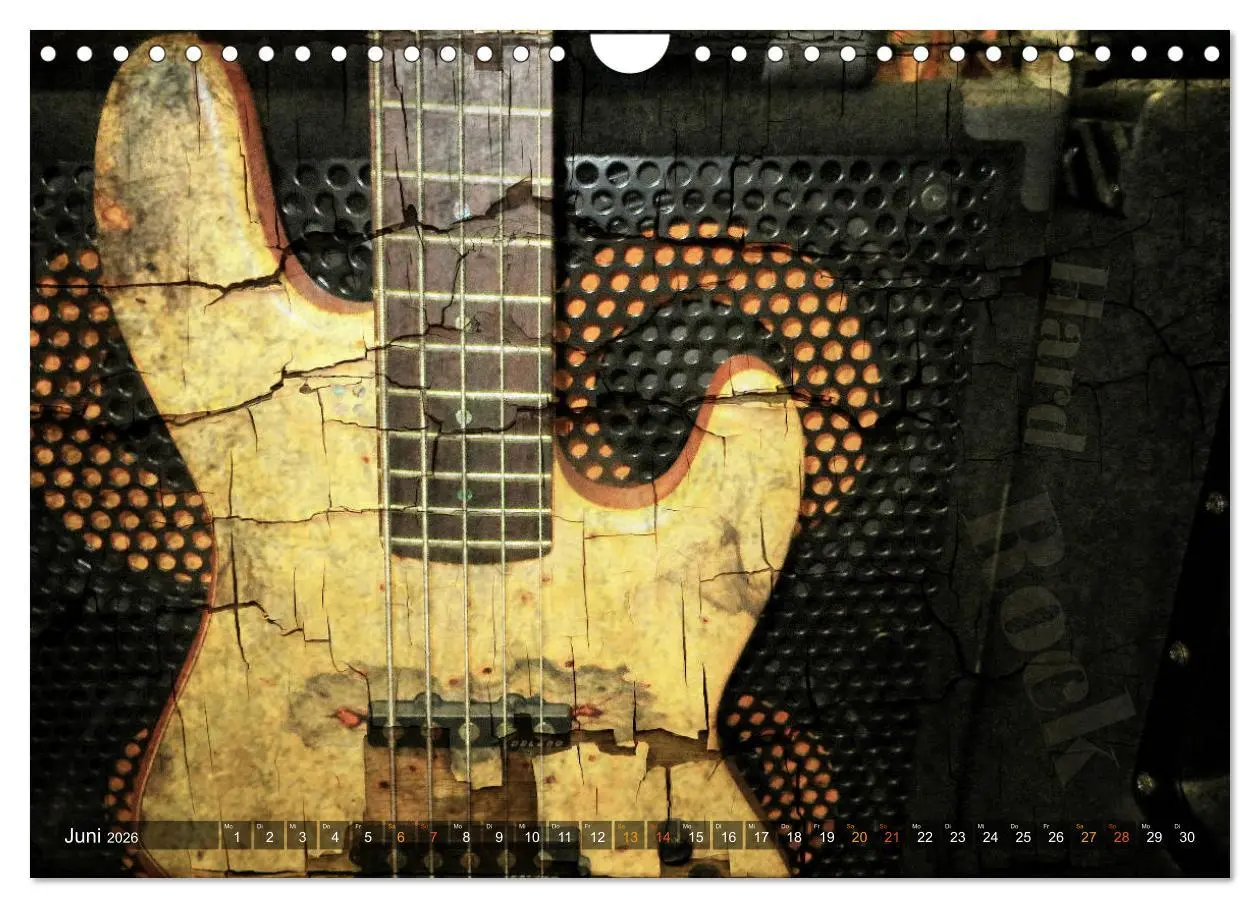 Bild: 9783457902684 | Gitarren - Grunge Style (Wandkalender 2026 DIN A4 quer), CALVENDO...