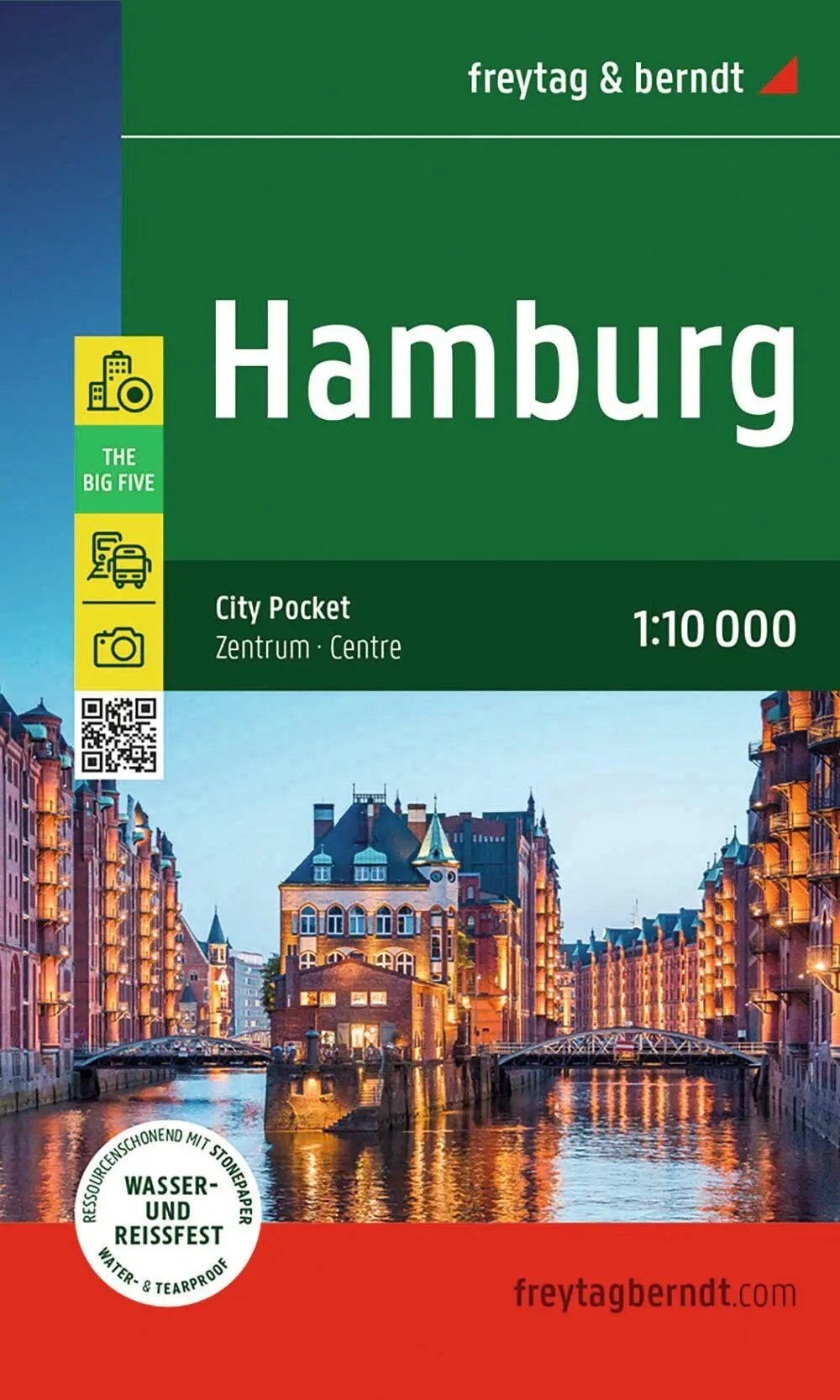 Cover: 9783707922684 | freytag &amp; berndt Innenstadtplan Hamburg 1:10.000 | Freytag &amp; Berndt