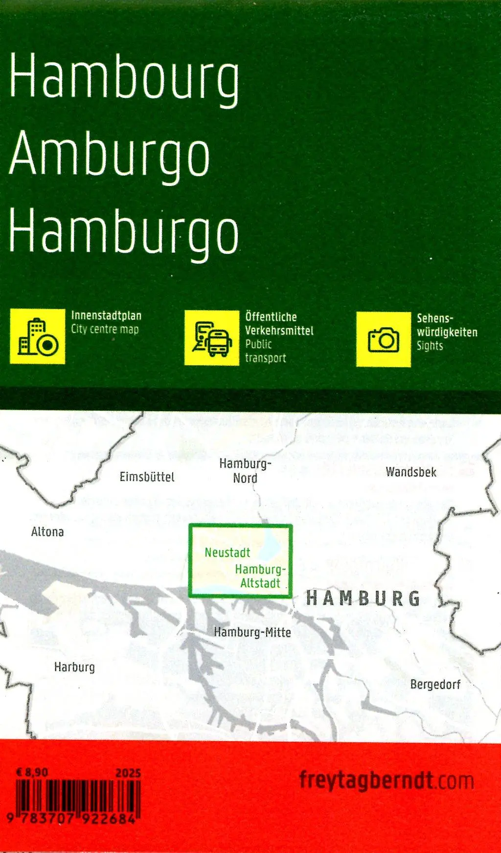 Bild: 9783707922684 | freytag &amp; berndt Innenstadtplan Hamburg 1:10.000 | Freytag &amp; Berndt