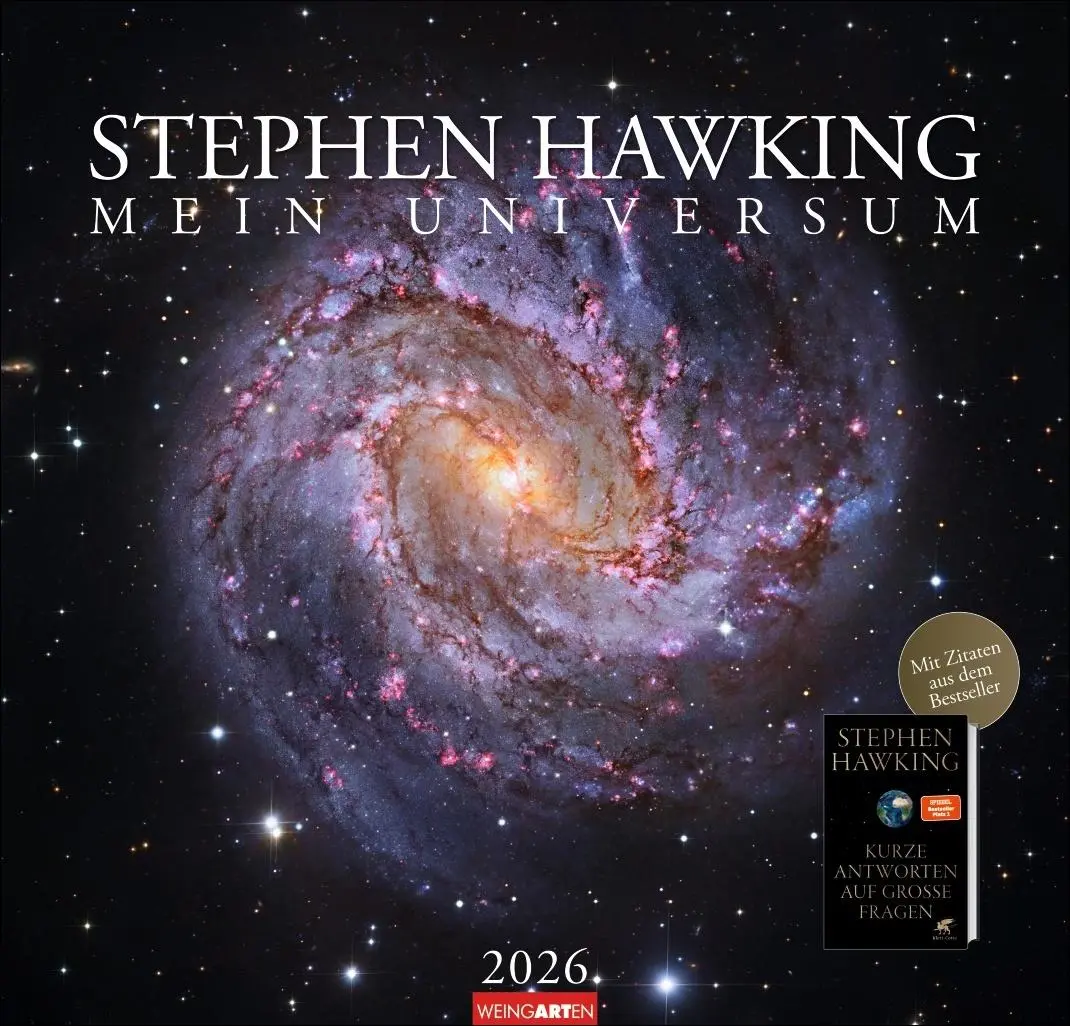 Cover: 9783839902684 | Stephen Hawking Kalender 2026 | Kalender | Spiralbindung | 14 S.