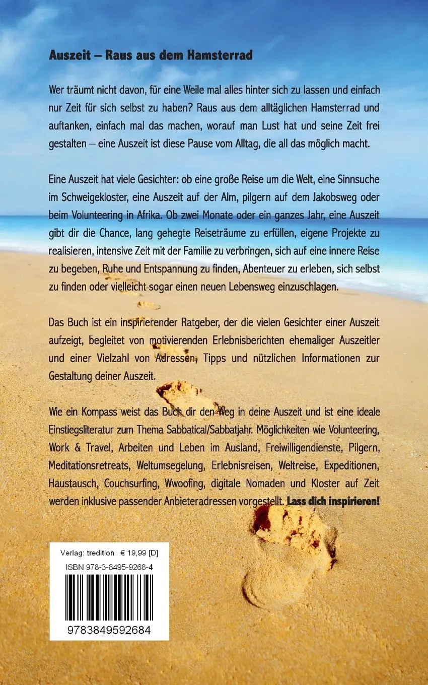 Rückseite: 9783849592684 | Auszeit - Raus aus dem Hamsterrad | Jeannette Zeuner | Taschenbuch