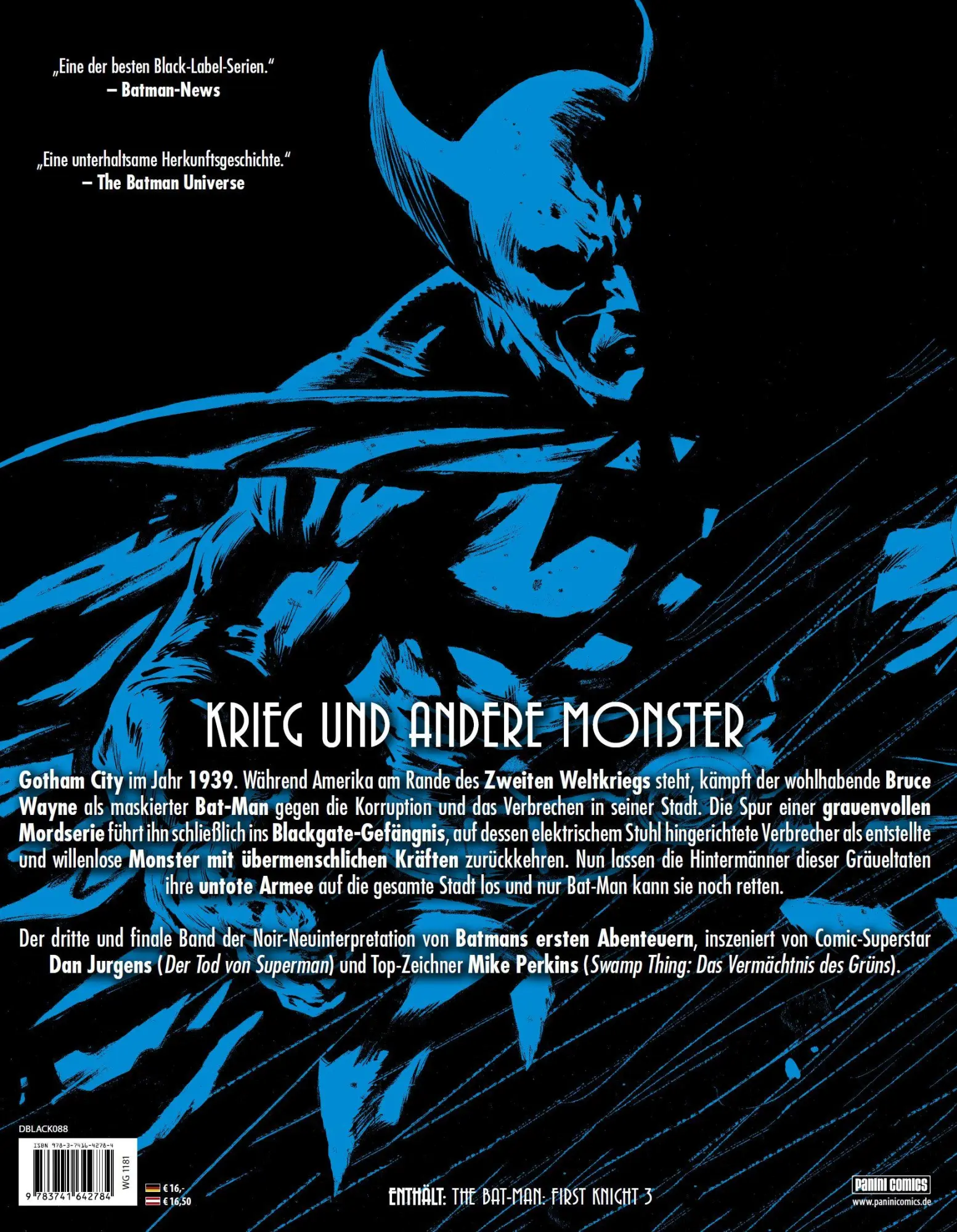 Rückseite: 9783741642784 | Bat-Man: First Knight | Bd. 3 (von 3) | Dan Jurgens (u. a.) | Buch