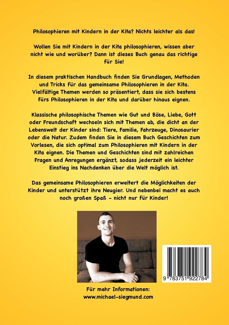 Rückseite: 9783751922784 | Philosophieren mit Kindern in der Kita | Michael Siegmund | Buch