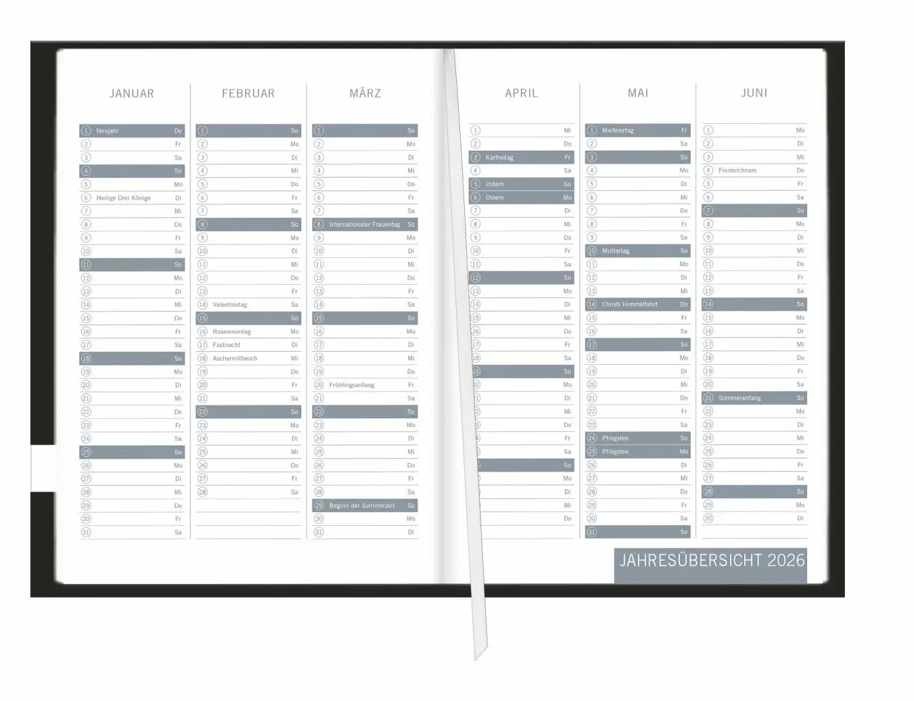 Bild: 9783756412884 | times&amp;more Typo Kalenderbuch 2026 | Heye | Buch | Bürokalender Heye