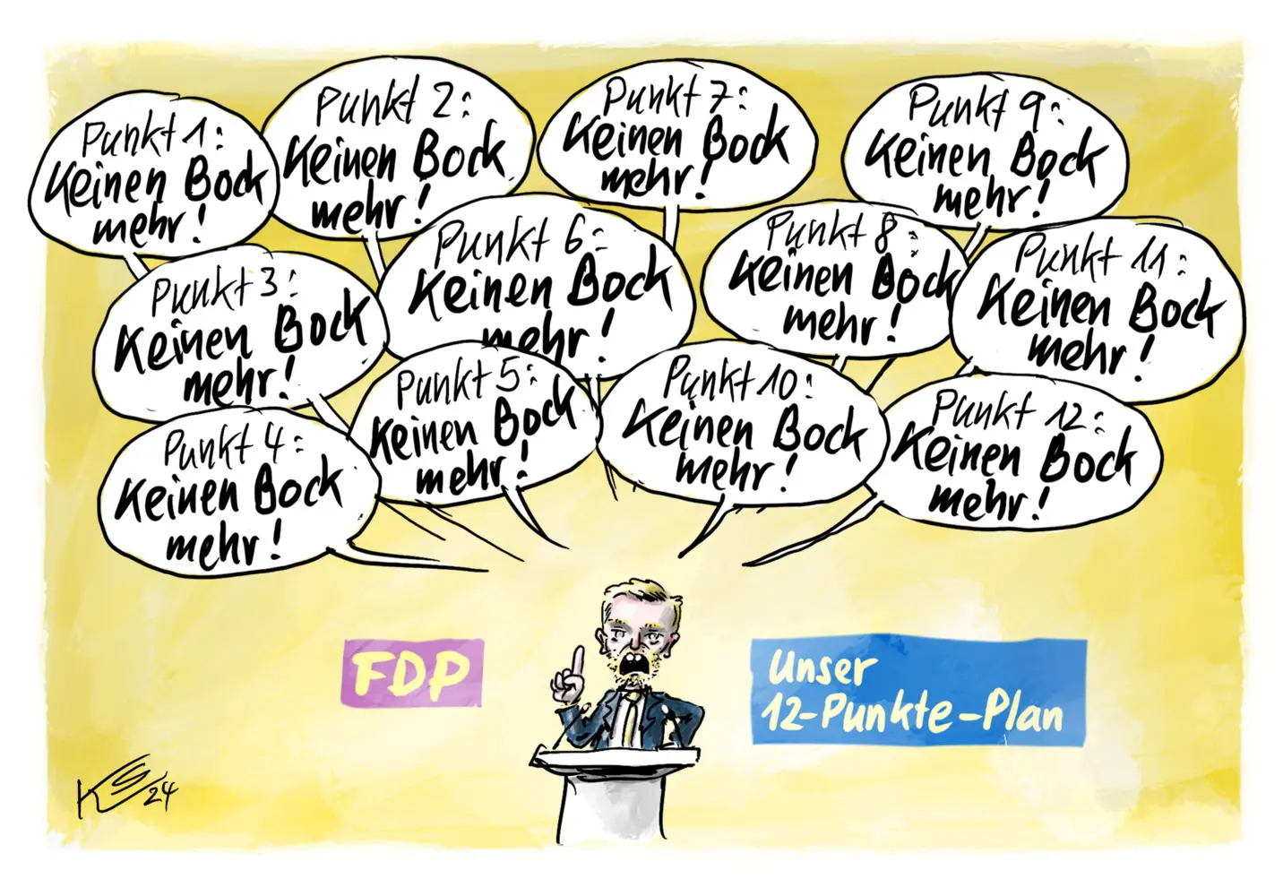 Bild: 9783946972884 | Schnauze voll! - Stuttmann Karikaturen 2024 | Klaus Stuttmann | Buch