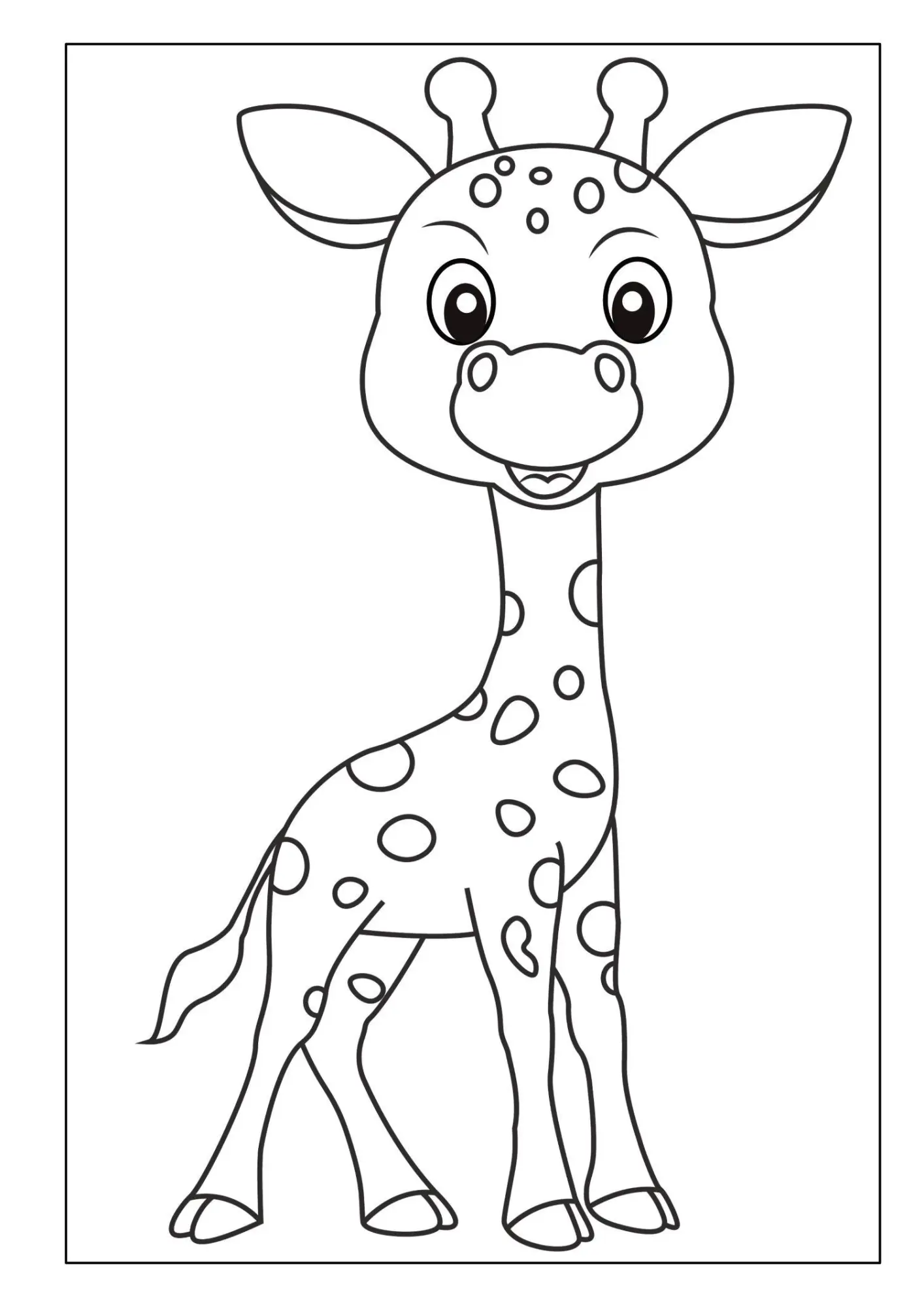 Bild: 9783986572884 | Tiere Malbuch für Kinder ab 2 Jahren mit 50 schönen Tiermotiven zum...