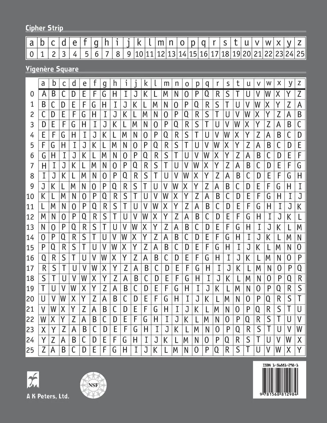 Rückseite: 9781568812984 | The Cryptoclub Workbook | Janet Beissinger (u. a.) | Taschenbuch
