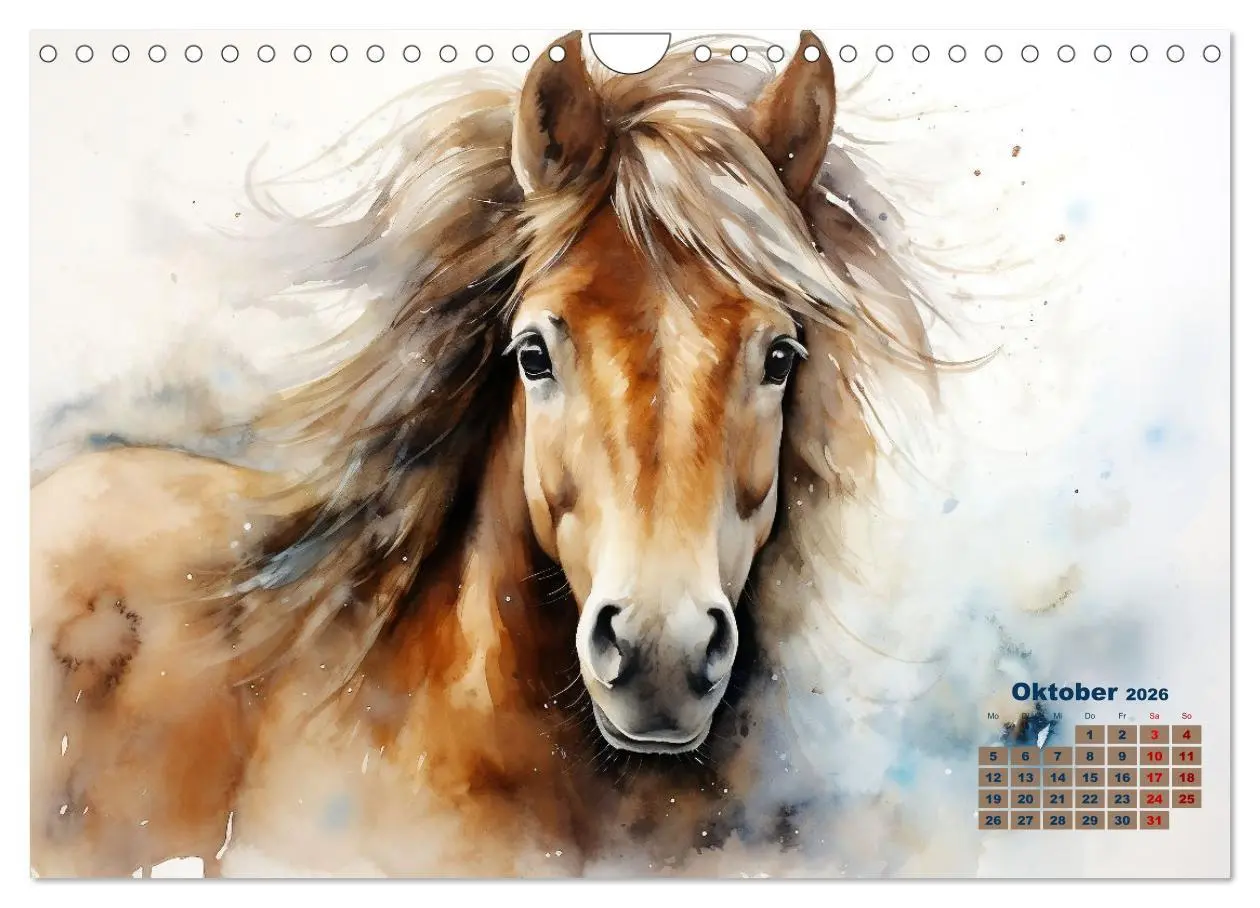 Bild: 9783457352984 | Kraftpakete in Aquarell (Wandkalender 2026 DIN A4 quer), CALVENDO...