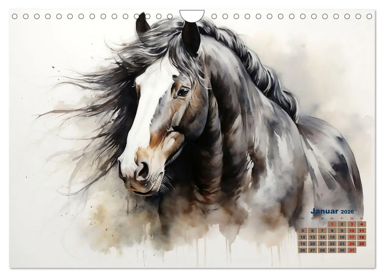 Bild: 9783457352984 | Kraftpakete in Aquarell (Wandkalender 2026 DIN A4 quer), CALVENDO...