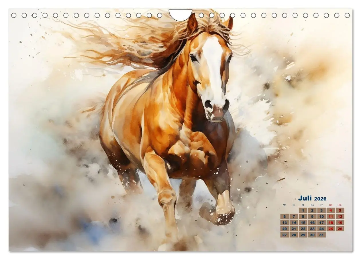 Bild: 9783457352984 | Kraftpakete in Aquarell (Wandkalender 2026 DIN A4 quer), CALVENDO...