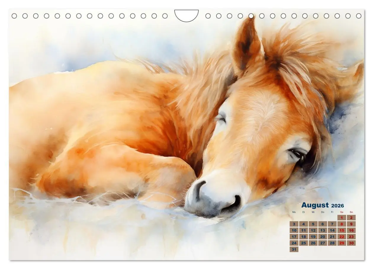 Bild: 9783457352984 | Kraftpakete in Aquarell (Wandkalender 2026 DIN A4 quer), CALVENDO...