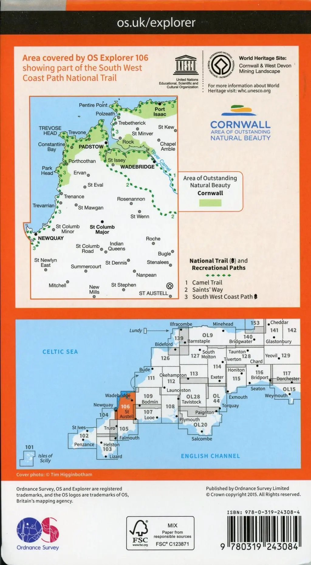 Bild: 9780319243084 | Newquay and Padstow | Ordnance Survey | (Land-)Karte | Karte/Landkarte