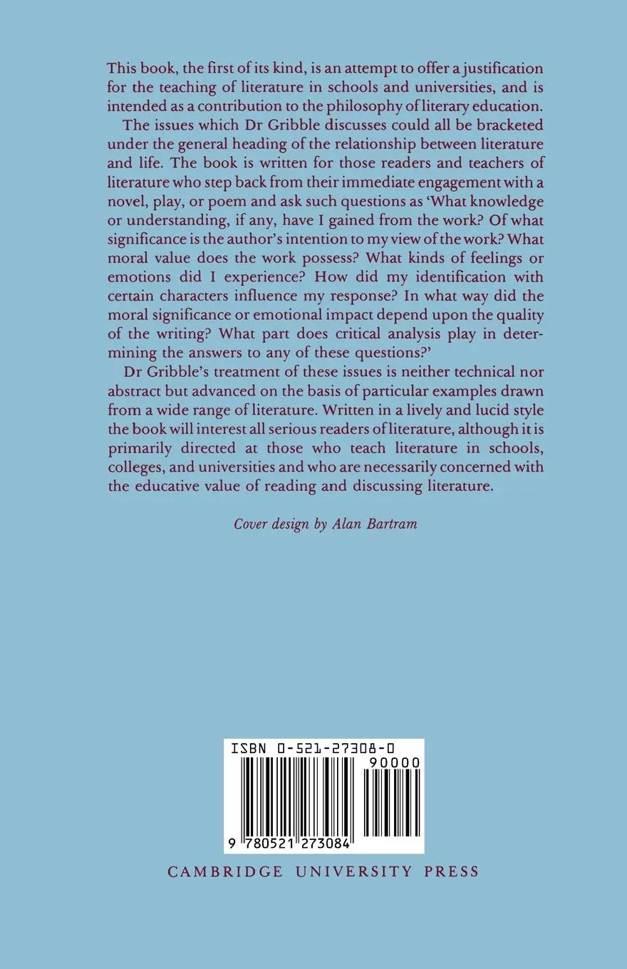 Rückseite: 9780521273084 | Literary Education | A Revaluation | James Gribble | Taschenbuch