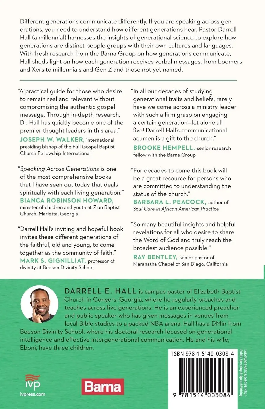 Rückseite: 9781514003084 | Speaking Across Generations | Darrell E. Hall | Taschenbuch | Englisch