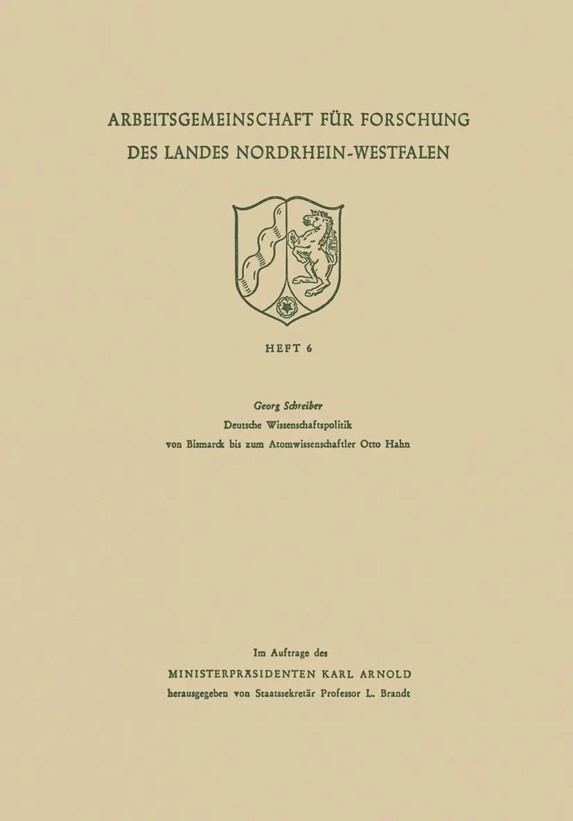 Cover: 9783322983084 | Deutsche Wissenschaftspolitik von Bismarck bis zum...