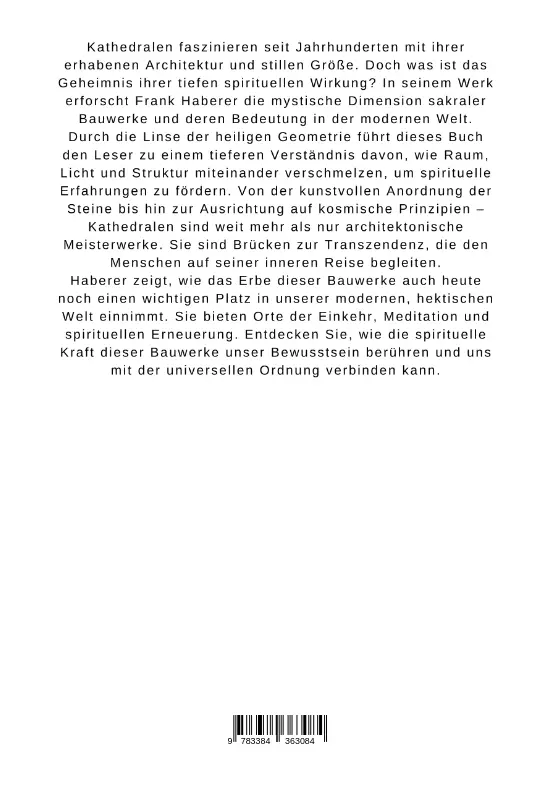 Bild: 9783384363084 | Heilige Geometrie und Sakrale Räume: Kathedralen als Brücken zur...