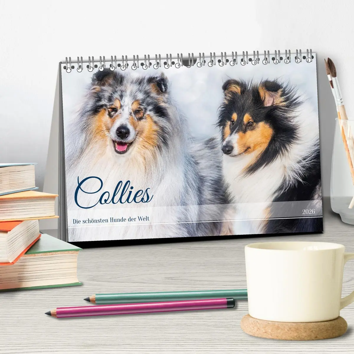 Bild: 9783457483084 | Collies - die schönsten Hunde der Welt (Tischkalender 2026 DIN A5...