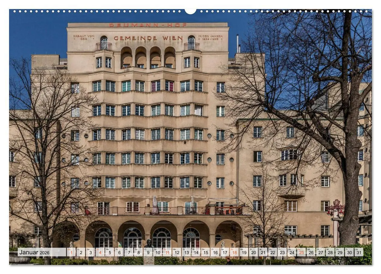 Bild: 9783457793084 | Baukunst des Roten Wien (Wandkalender 2026 DIN A2 quer), CALVENDO...