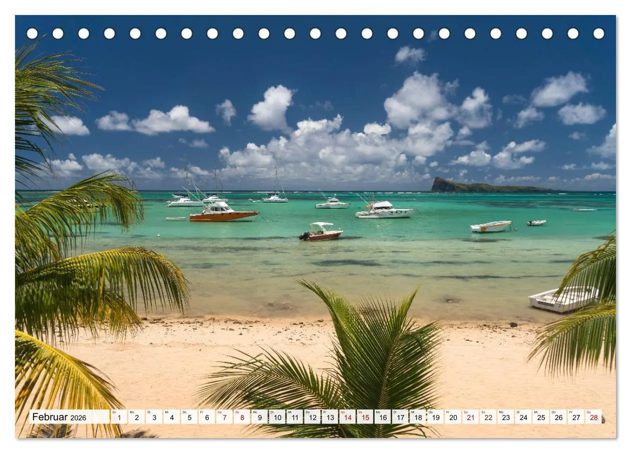 Bild: 9783457933084 | Traumstrände auf Mauritius (Tischkalender 2026 DIN A5 quer),...