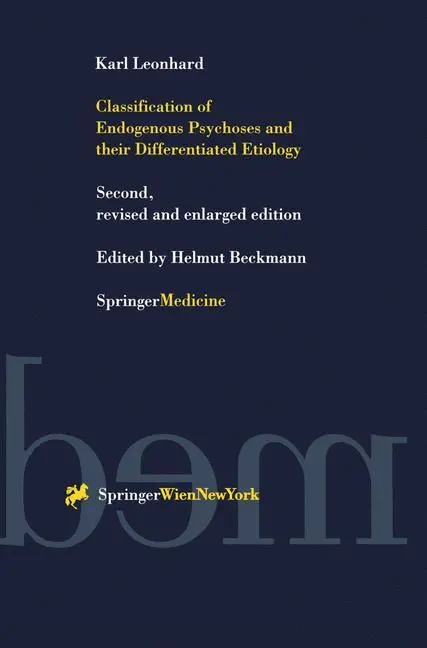 Cover: 9783709173084 | Classification of Endogenous Psychoses and their Differentiated...