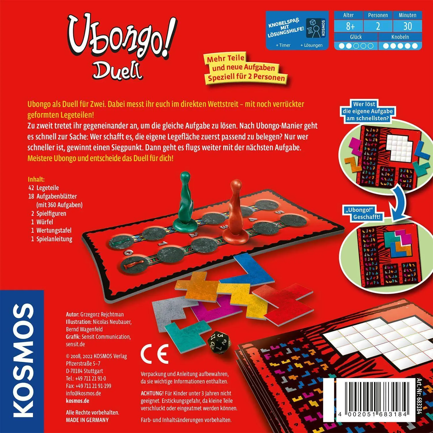 Bild: 4002051683184 | Ubongo - Duell | Grzegorz Rejchtman | Spiel | Brettspiel | 683184