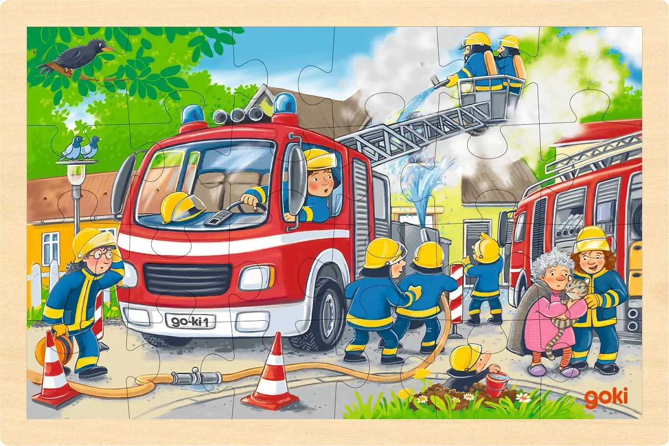 Cover: 4013594573184 | Einlegepuzzle Feuerwehreinsatz | Spiel | Folie | 57318 | Deutsch