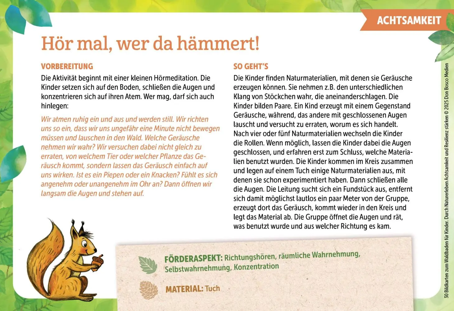 Bild: 4260694923184 | 30 Bildkarten zum Waldbaden für Kinder | Carola Bambas (u. a.) | Box