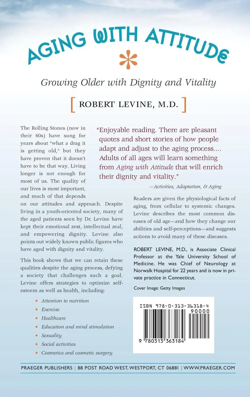 Rückseite: 9780313363184 | Aging with Attitude | Growing Older with Dignity and Vitality | Levine