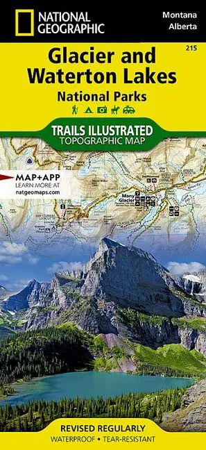 Cover: 9781566953184 | Glacier and Waterton Lakes National Parks Map | Maps | (Land-)Karte