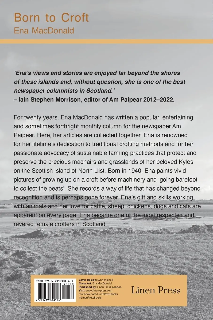Rückseite: 9781739443184 | Born To Croft | Ena MacDonald | Taschenbuch | Englisch | 2024